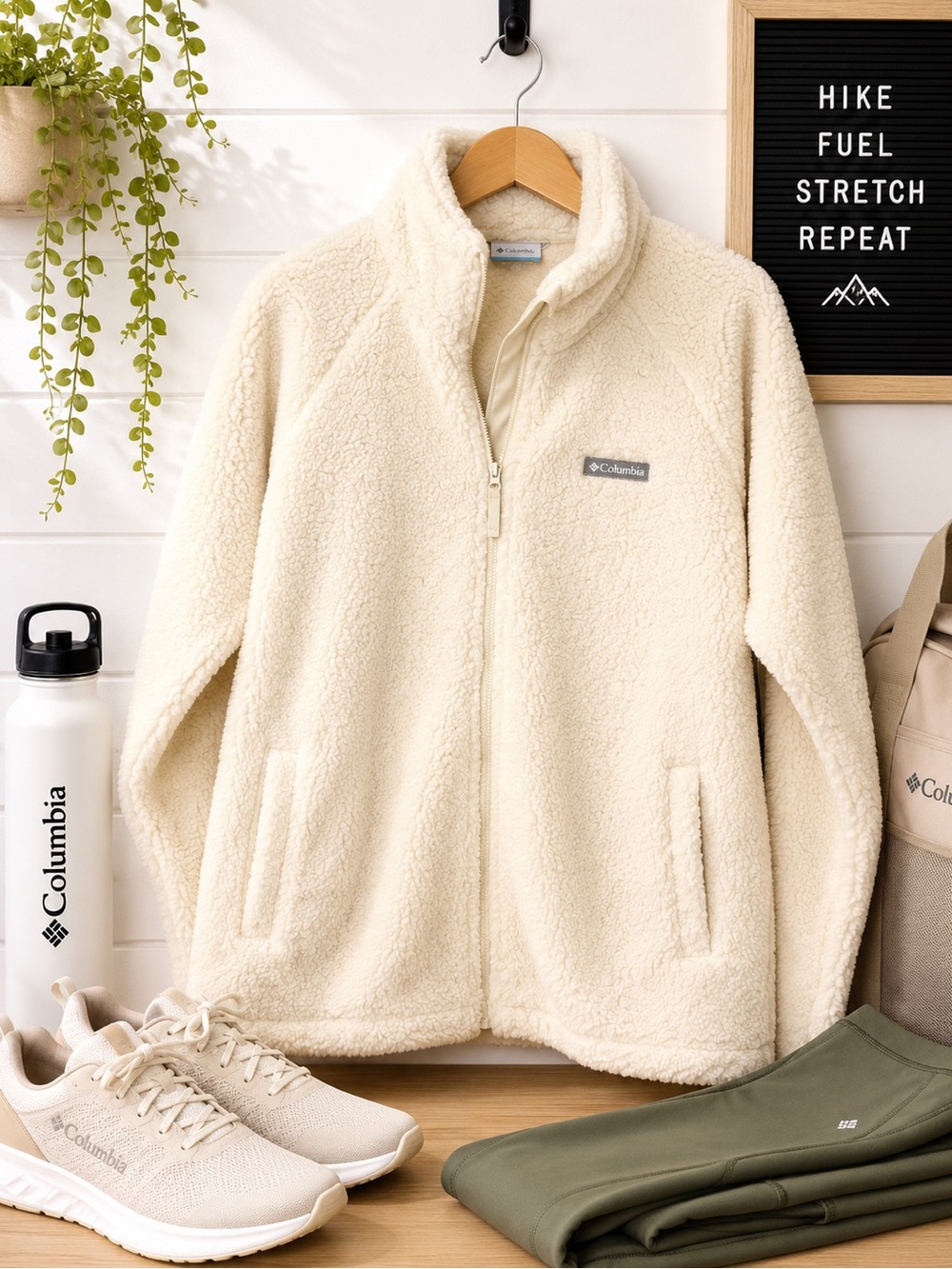 Columbia Women's Cream Teddy Fleece Jacket
